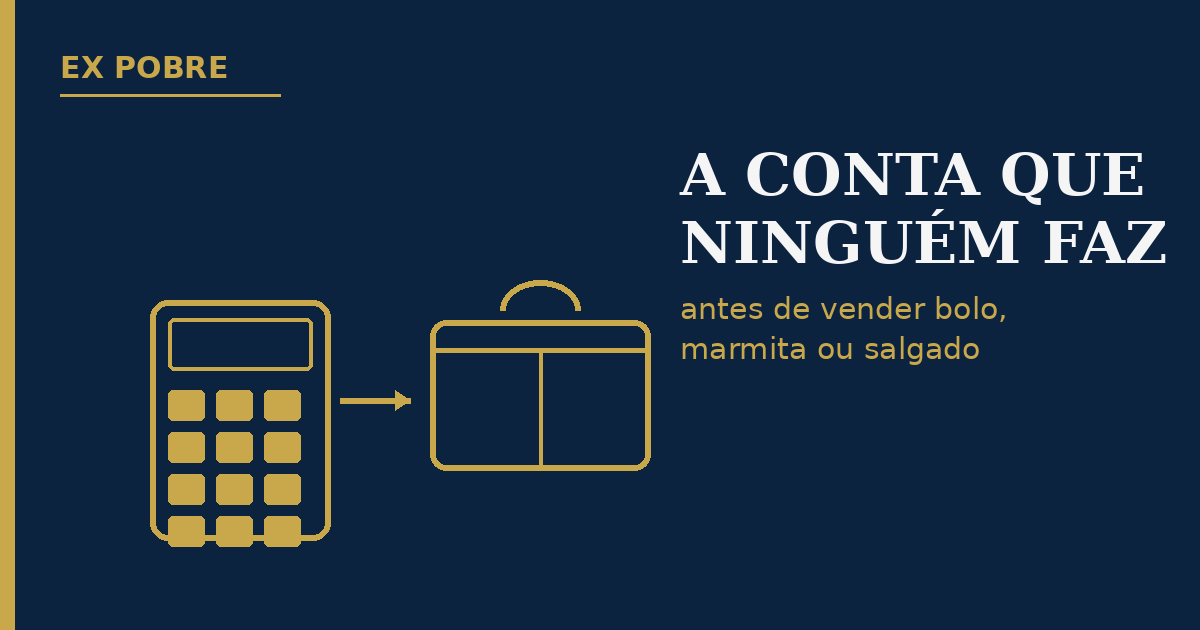 Calculadora e marmita numa mesa, representando como precificar comida caseira"