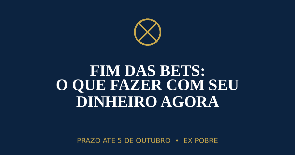 fim das bets - ícone de bloqueio representando a proibição das apostas no Brasil